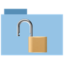 Unlocked folder icon